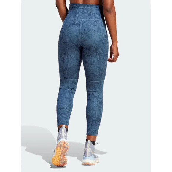 Adidas Terrex Tight Fit High Rise Full Lenght Leggings Blue M - Picture 2 of 8